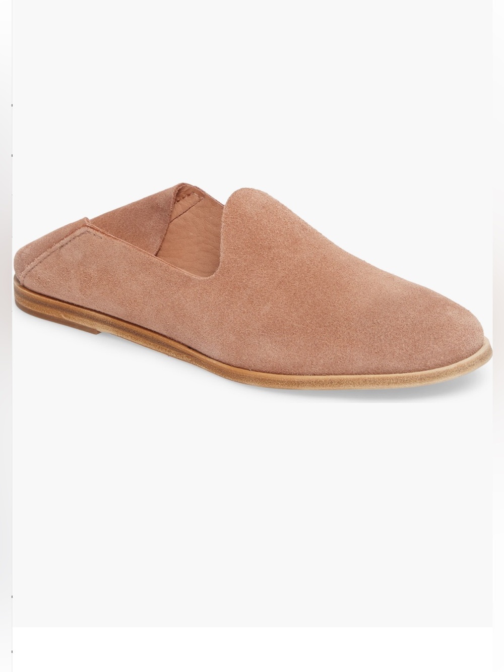 Pedro Garcia Yoshi Slip-On Smoking Suede Slipper in Macaron Castoro Pink Size 37